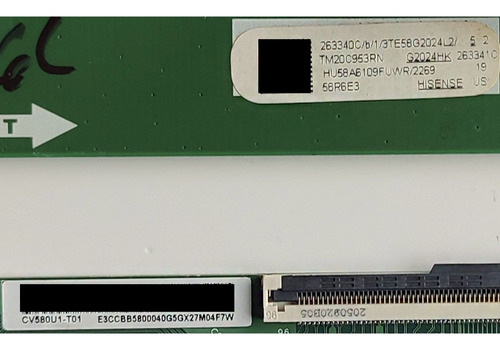 Kit Hisense 263340 E3ccbb580004 Cv580u1-t01 58r6e3 (Usado)