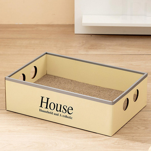 Caja Rascadora De Cartón Para Gatos, Salón Para Casa