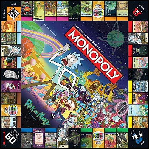Juego De Mesa Monopoly Rick Y Morty | Basado En La Exitosa S