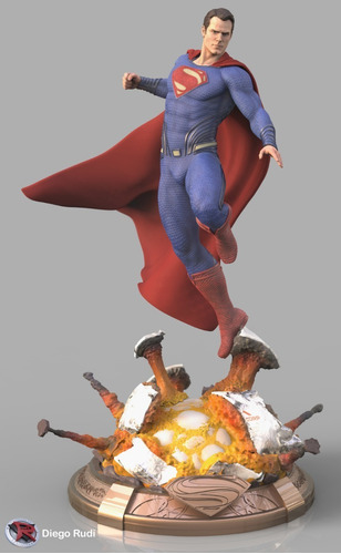 Dc Superman Henry Cavill - Diego R Stl/obj Para Impresión 3d