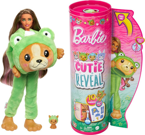 Barbie Reveal Cutie Disfarces Engraçados Animais Cachorro