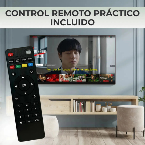 Smart Tv Box 8k Negro Android 13 Con Magia 512gb Negro Estándar