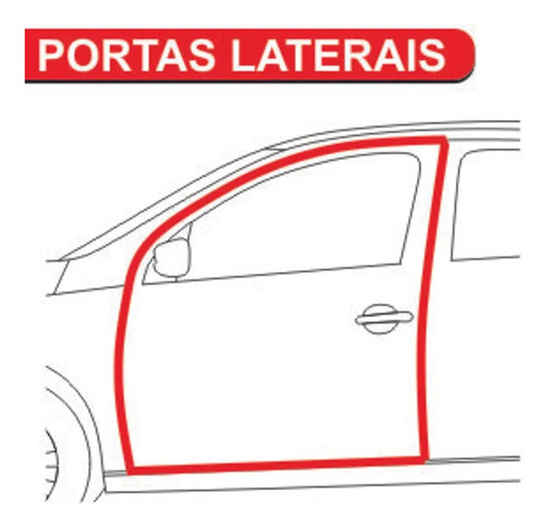 Kit Borracha Porta Opala 2 Portas 1978 1979 1980 1981 1982