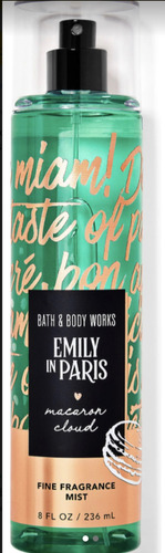 Bath & Body Works Emily In Paris Body Mist Macaron Cloud Macaron Delight, Parisin Spun Sugar, Pink Berries
