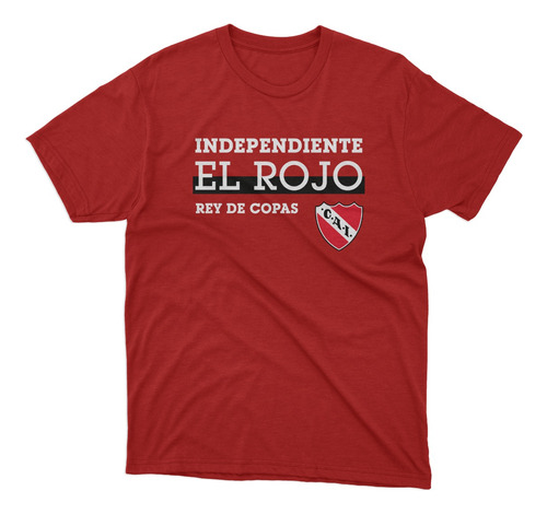 Remera Futbol Independiente Frase El Rojo Roja