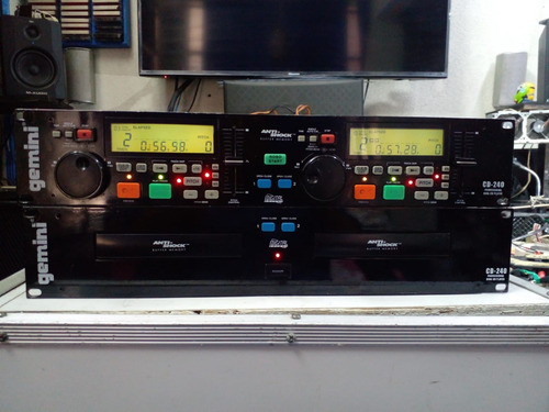 Reproductor Cd Doble Gemini Cd 240 Negro (Usado)