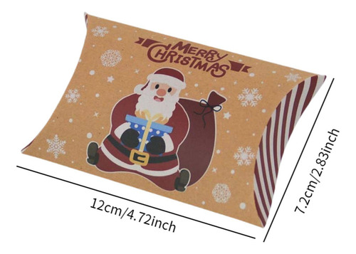 2 X 10 Cajas De Caramelos Navideños, Cajas De Almohada De