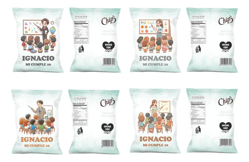 Chip Bag Kit Imprimible Bolsitas Golosineras: Médico