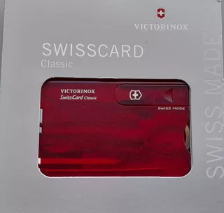 Swiss Card Victorinox Classic Vermelho Translucido 0.7100.t