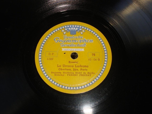 Pasta Orquesta Sinfonica Rias Berlin Fricsay Grammophon C20