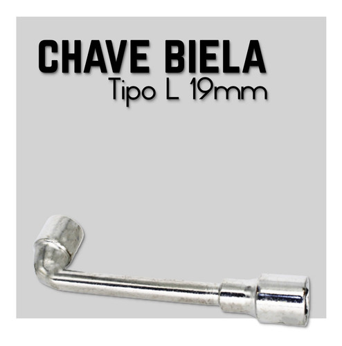 Imagem 3 de 7 de Chave Biela Tipo L Ferramenta Uso Doméstico Original 19mm