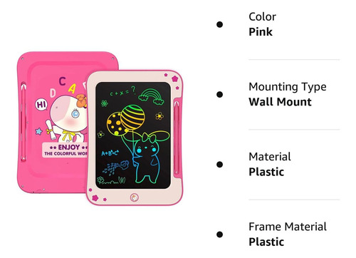 Bravokids Girl Toys Tableta De Escritura Lcd - 8.5 Inch K...