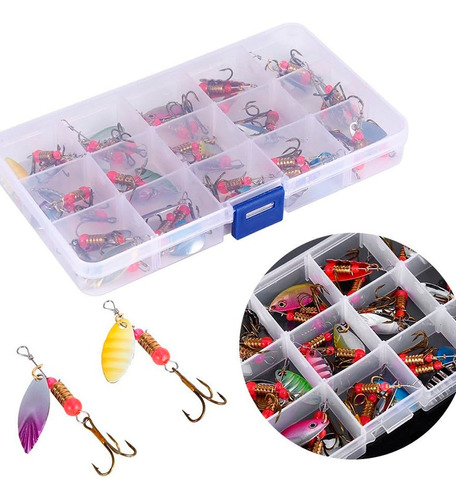 Señuelos De Pesca Cucharillas De Metal 30 Pcs