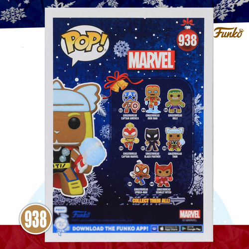 Funko Pop Thor Galleta Jengibre #938 Marvel Holiday Original