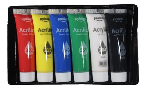 Imagen 2 de 2 de Pintura Acrílica Pomos 22ml C/u