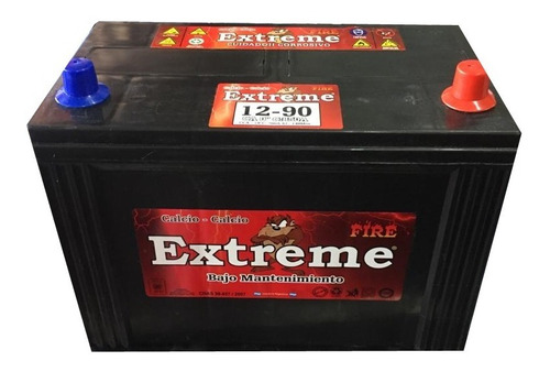 Batería Para Auto Extreme 12x90 4x4 1 Año Garantia