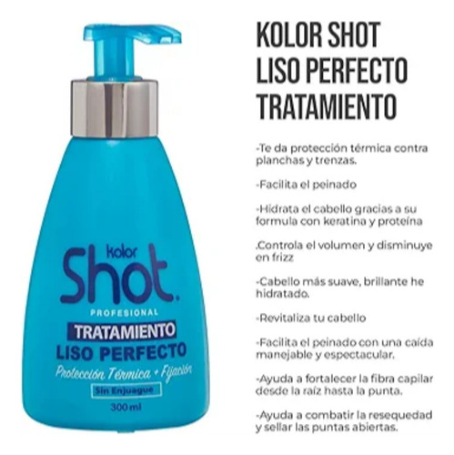 Tratamiento Capilar Liso Perfect Kolor Shot 300ml
