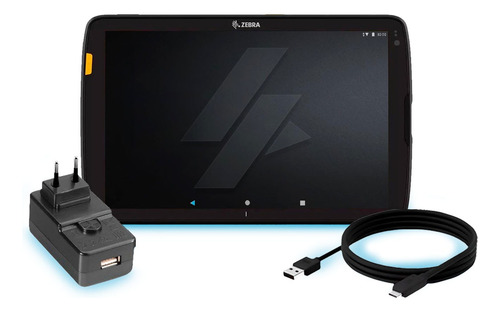 Kit Zebra Tablet Coletor Dados Et40 8 Pol. Com Cabo E Fonte
