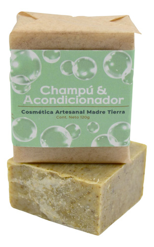 Champú Y Acondicionador Sólido Madre Tierra 120gr.