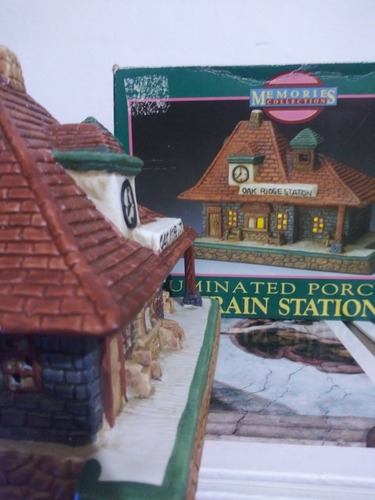 Villa Navideña De 21cmx16cm Oak Ridge Station Memories Porce