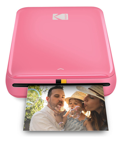 Kodak Step Instant Photo Printer Con Bluetooth/nfc, Tecnología Zink Y Aplicación Para Ios Y Android (rosa) Imprime Fotos Adhesivas De 2 X 3 Pulgadas