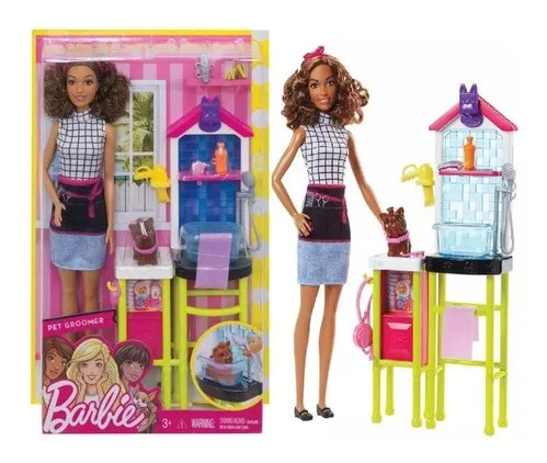 Boneca Barbie Quero Ser Estilista de Bichinhos Mattel Dhb63