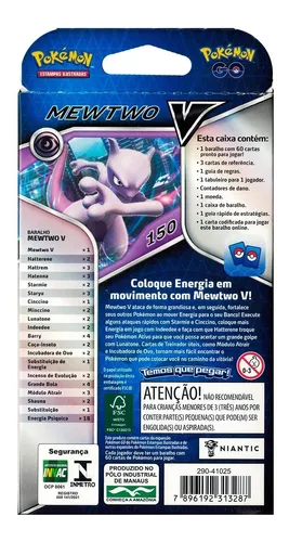 Deck Cartas Pokemon Go Batalha V Mewtwo E Melmetal - COPAG - Deck de Cartas  - Magazine Luiza
