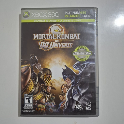 Mortal Kombat Vs Dc Universe Xbox 360 Original Midia Fisica (Usado)