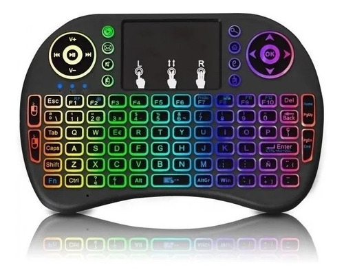 Teclado Inalámbrico Con Touch Pad Para Smart Tv, Pc, Tables 