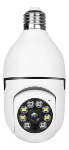 Cámara de seguridad VR Cam Lampara Espia V380 con resolución de 960p visión nocturna incluida blanca 