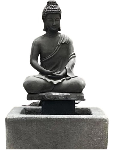 Fuente De Buda Con Pedestal 