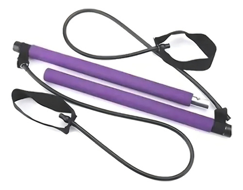 Elastico Exercicio Barra Pilates Extensor Ginastica Portátil