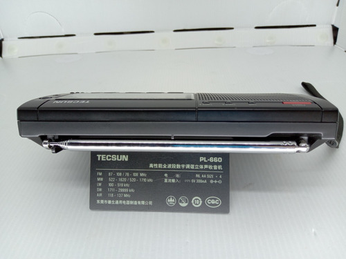 Imagem 6 de 8 de Rádio Tecsun Pl-660 Caixa Capa Antena Fonte Banda Aérea