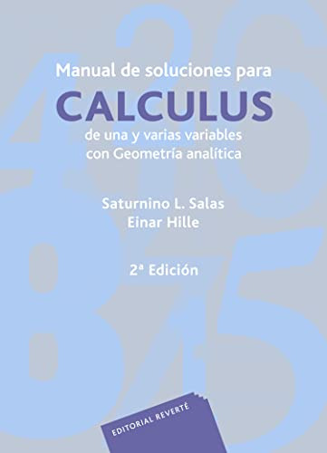 Libro Manual De Soluciones Para Calculus De Una Y Varias Var