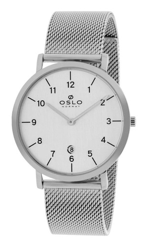 Relógio Oslo Slim Masculino Prata Ombsss9u0001 S2sx