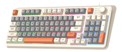 . Dazzle Silver Fox K82 Bee Edition - Teclado K82 Elegante