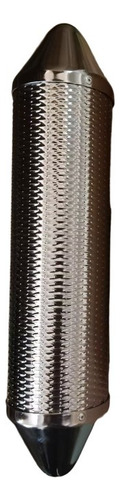 Guiro Metalico Hetfiel Instrumento Musical Percusion Plateado