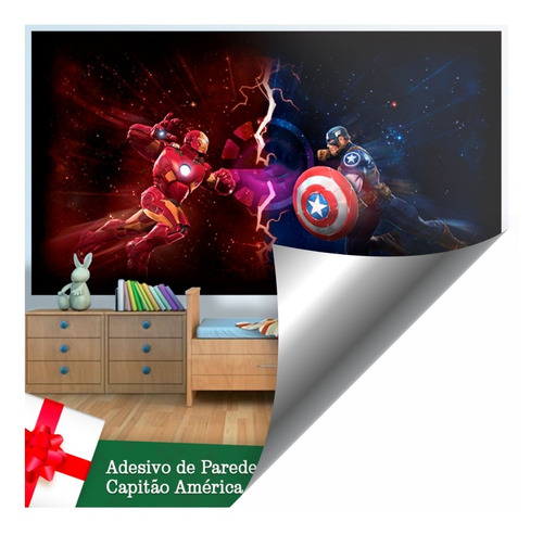 Papel De Parede Marvel Homem De Ferro X Capitão America Novo