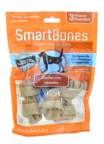 Ossinho Para Cães Smartbones Pequeno 3 Unidades Batata Doce