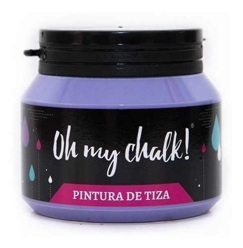 Imagen 1 de 10 de Pintura De Tiza - Oh My Chalk 210 Cc Violeta - Xion Store