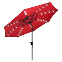 Comprar Sombrilla De Patio De 9 Pies Luces Solares, Sombrilla D...