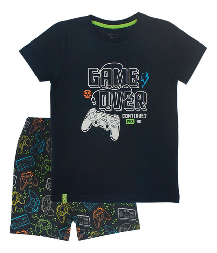 Pijama Must Have Grafito Ficcus Kids 22758