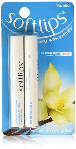 Softlips Protector Labial Spf 20 Value Pack-vainilla, 2 Pack