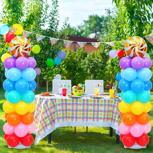 Juego De 2 Soportes De Columna De Globos, Kit De Soporte De
