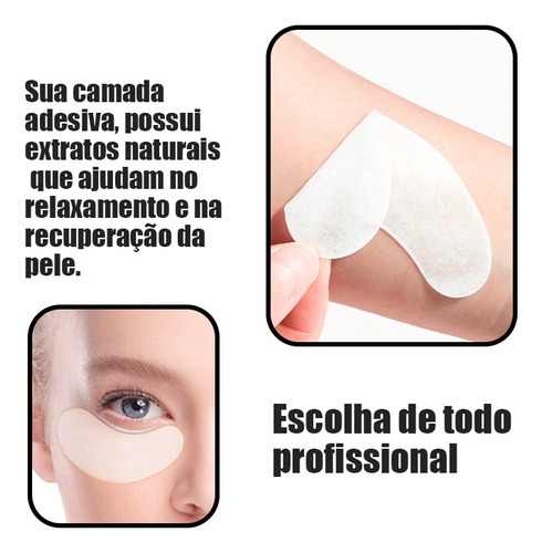 Kit 50 Gel Pad Ped, 50 Aplicador Gloss E 1 Micropore Cilios
