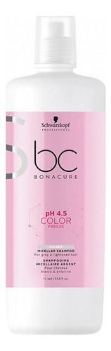 Shampoo Silver Schwarzkopf Bc Ph 4.5 Color Freeze 1 Litro