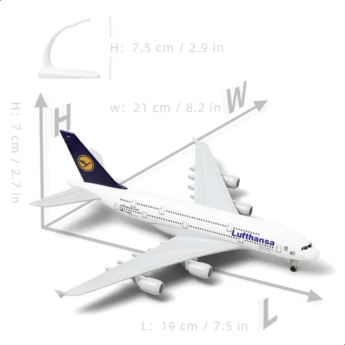 Airbus A380 1:300 Etihad Modelo De Avión De Metal Fundido A