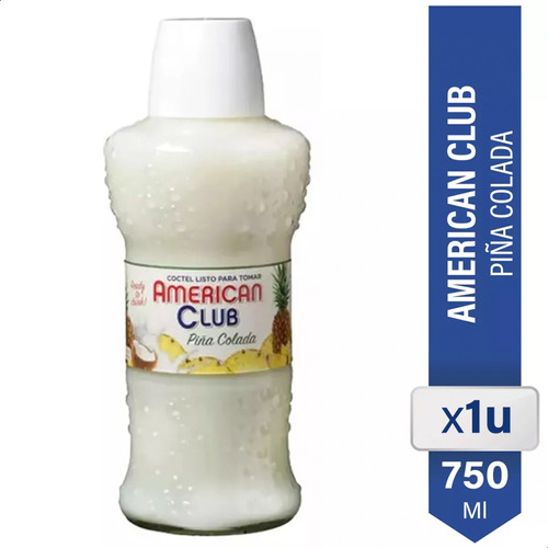 Piña Colada American Club 750ml Coctel Listo Para Tomar