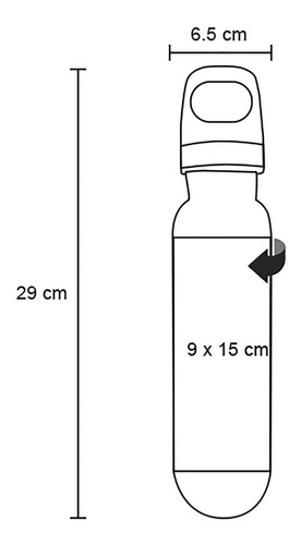 Imagen 6 de 10 de Termo Acero Inoxidable Con Tapa Enroscable Cap 670ml