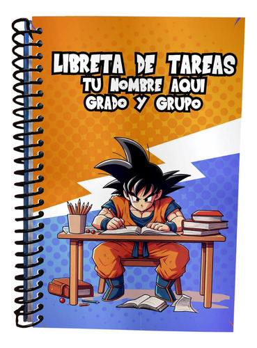 Libreta De Tareas Personalizable Dragon Ball